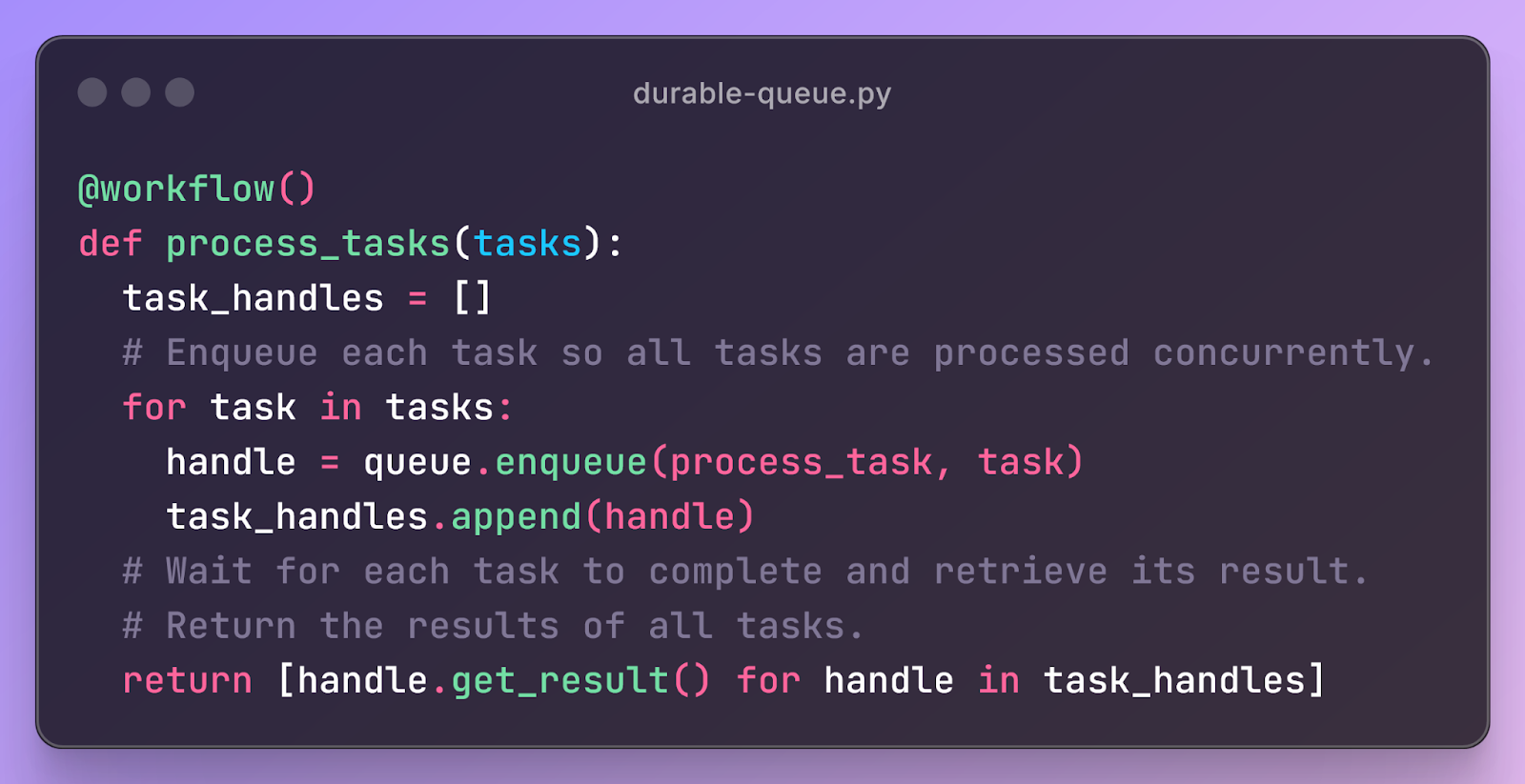 durable queueing library for python
